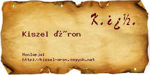 Kiszel Áron névjegykártya